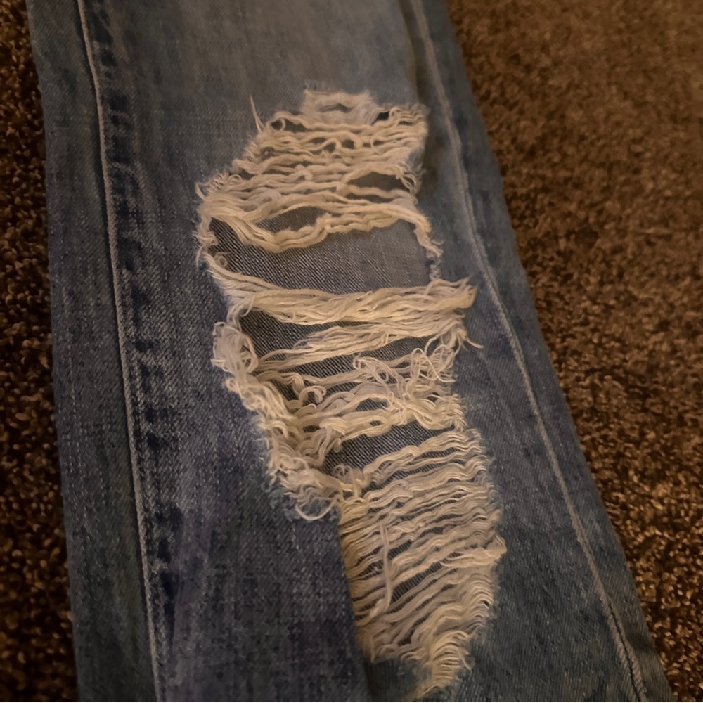 Pistola Light Blue Distressed Woman’s Boyfriend Jeans Size 25 Preppy Picnic Mood - Picture 4 of 14